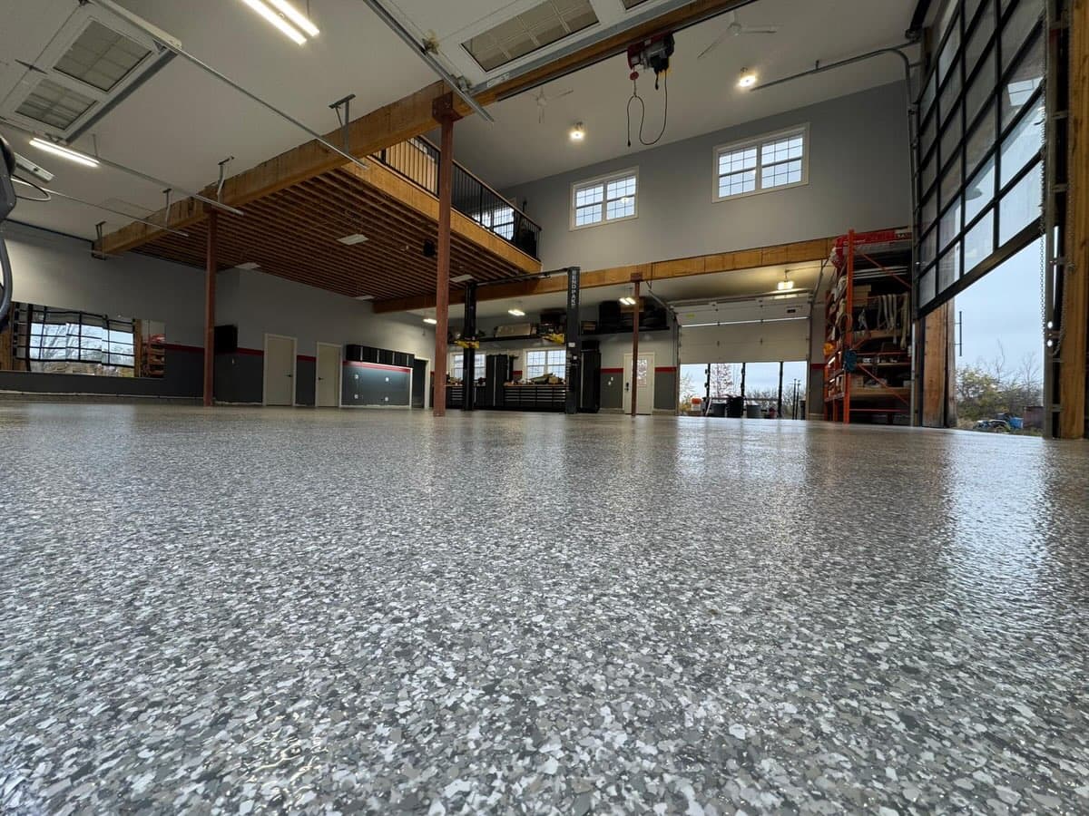 Commercial solid epoxy flooring 1